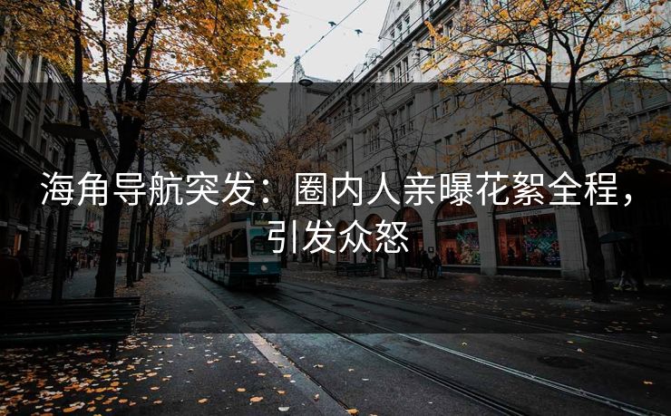海角导航突发：圈内人亲曝花絮全程，引发众怒