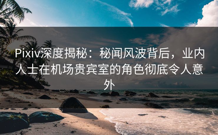 Pixiv深度揭秘：秘闻风波背后，业内人士在机场贵宾室的角色彻底令人意外